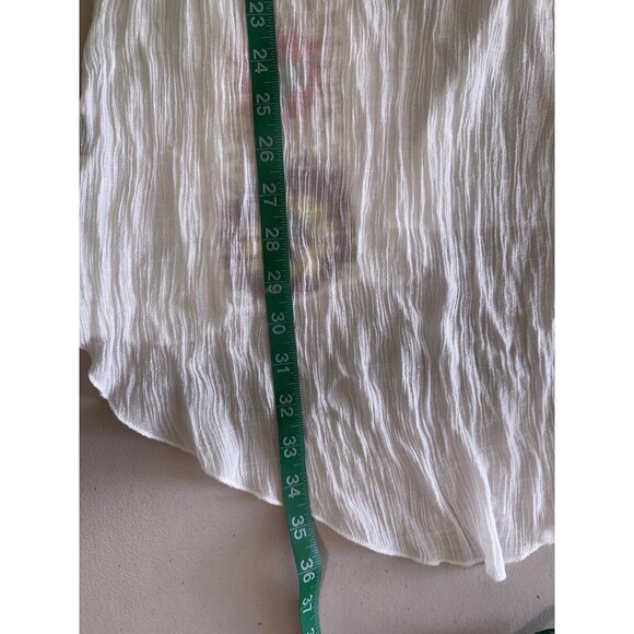 Shein Boho Multicolor Crochet White Cover Up Size L Swimwear - Picture 5 of 5